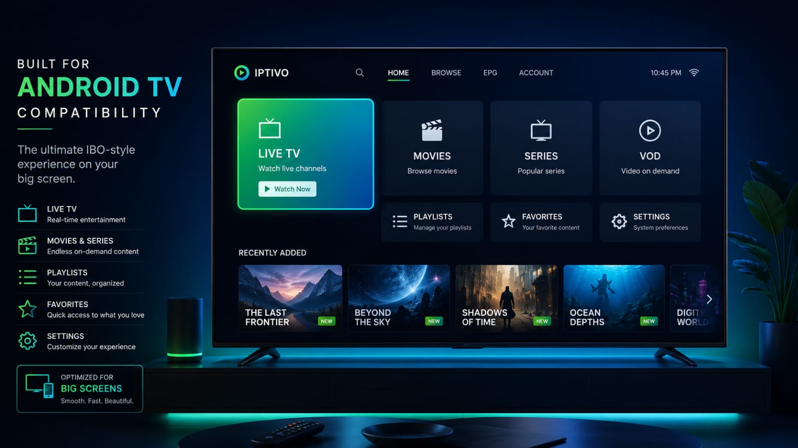 Application IBO Android TV Maroc