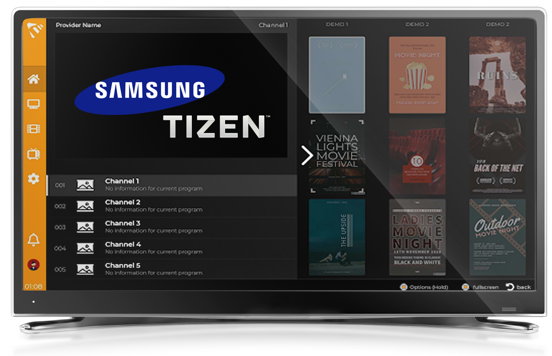 تشغيل IPTV على Samsung TV