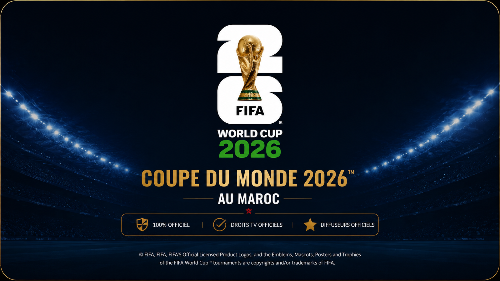 Visuel FIFA sous licence pour la Coupe du Monde 2026