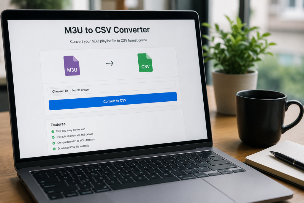 m3u to csv converter iptivo m3u to csv