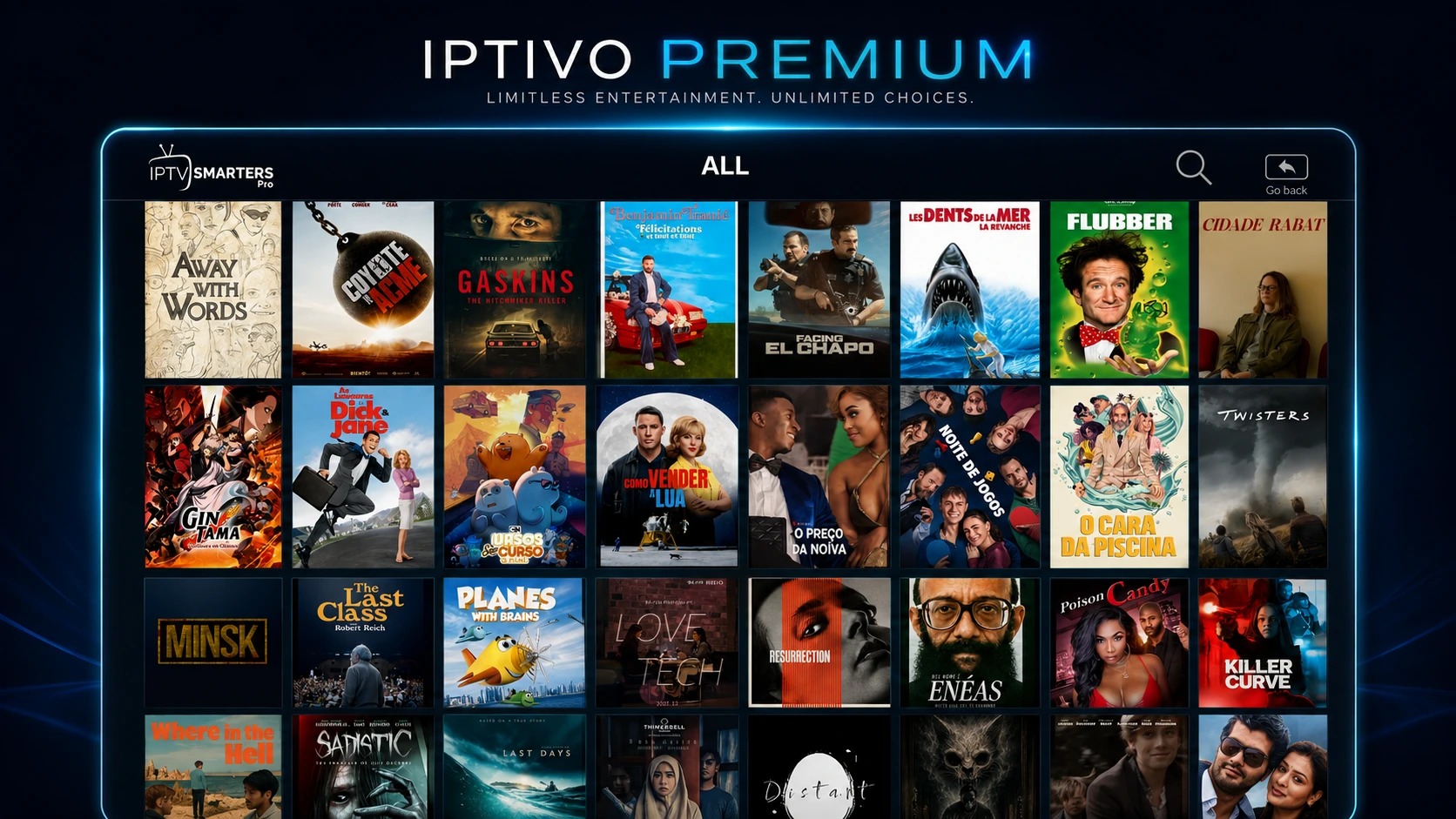 Aperçu VOD d'un abonnement IPTV Premium