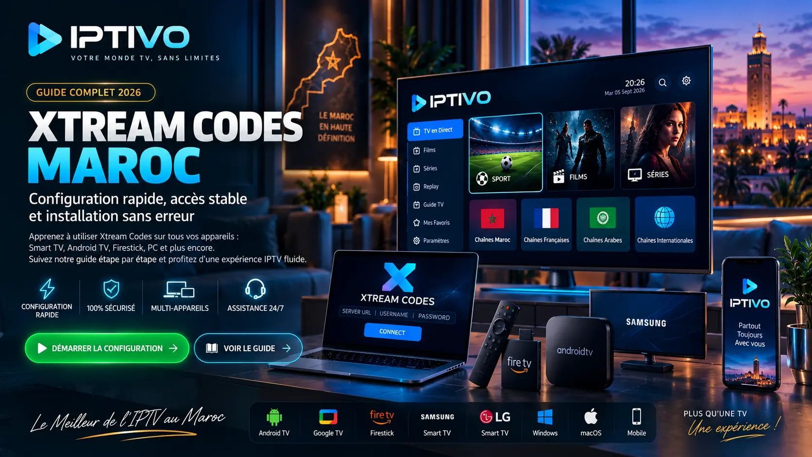 Xtream Codes error decoder pour erreurs login serveur URL chaînes EPG et connexion IPTV